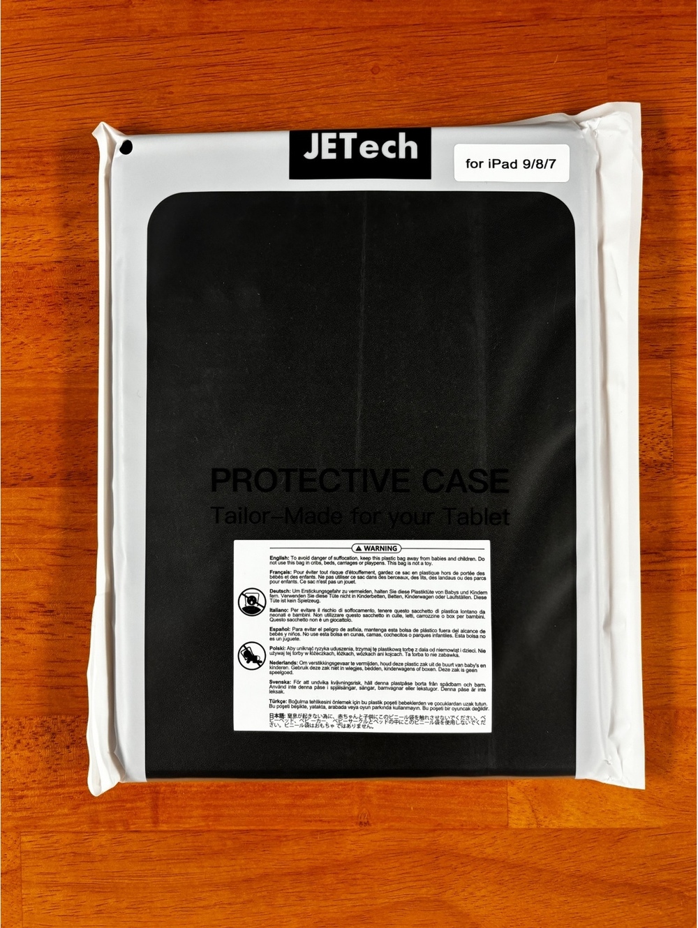 JETech Black Protective Case for iPad 9/8/7